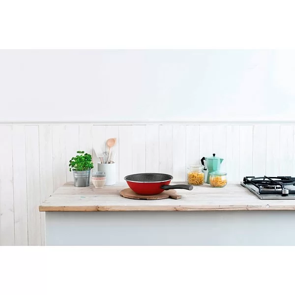 Сковорода-вок с антипригарным покрытием Tradition, цвет красный, диаметр 28 см, нержавеющая сталь, Brabantia, 30004424 - изобр. 8