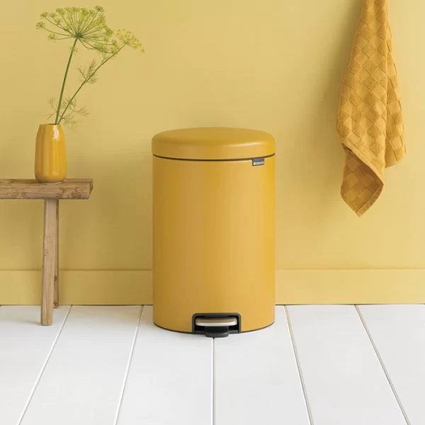 Мусорный бак с педалью NewIcon, 20л, минерально-горчичный, Brabantia, 115943 - изобр. 11