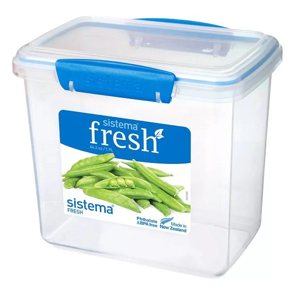 Контейнер пищевой высокий FRESH 17,3х11,7х15,9 см, материал пластик, цвет голубой, Sistema, Новая Зеландия, SI921680 - изобр. 7
