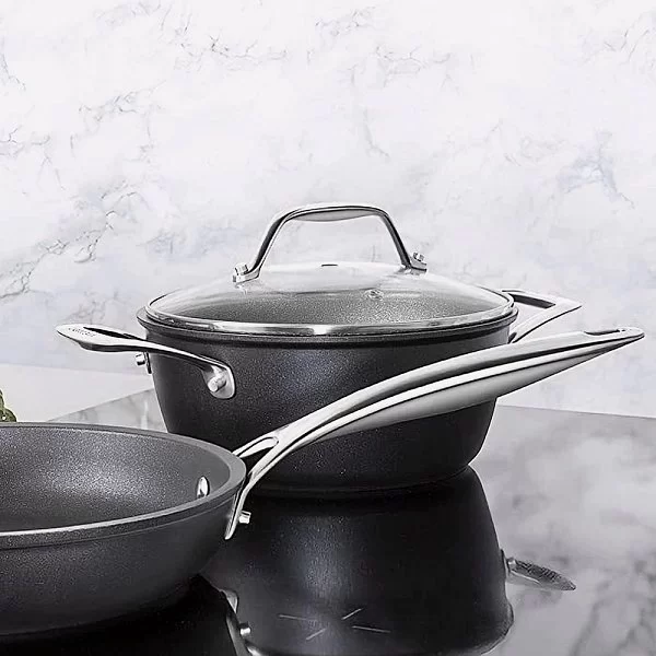 Кастрюля с крышкой Black Titan 4,1 л, диаметр 24 см, кованый алюминий, Barazzoni, Италия, 85560202498 - изобр. 10