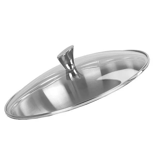 Крышка 28 см, стекло + нержавеющая сталь, Cristel, Франция, K28CHVB - изобр. 7