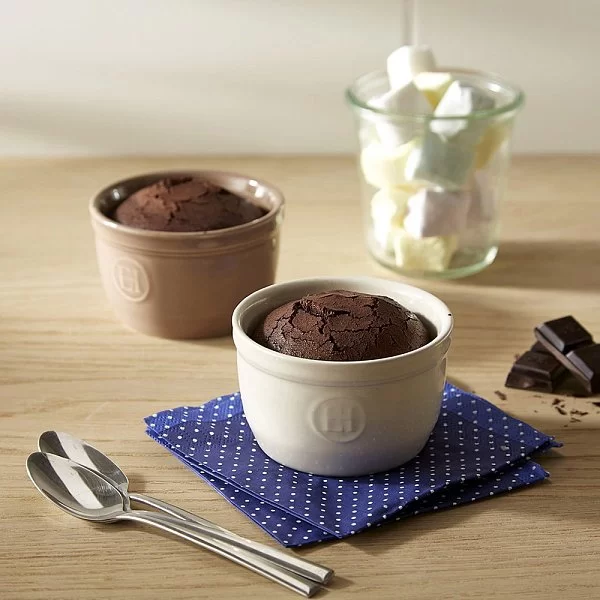 Набор из 2-х рамекинов №10, материал керамика, диаметр 10,5 см, цвет кремовый, Emile Henry, Франция, 024010 - изобр. 8