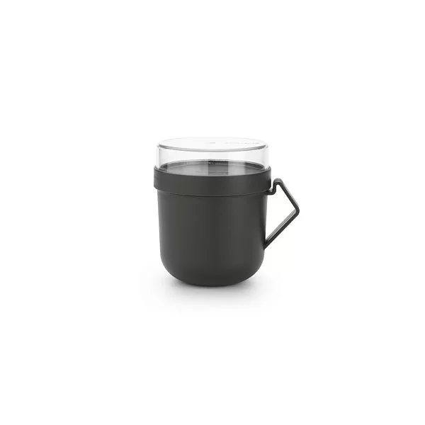 Кружка суповая Make & Take 600 мл, тёмно-серый, пластик, Brabantia, 203824 - изобр. 7