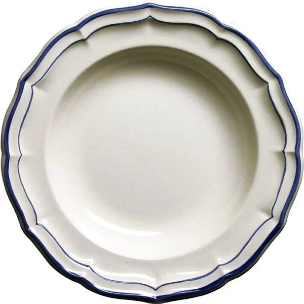 Тарелка глубокая "Классика Индиго" 22,5 см, материал фаянс, Gien, Франция, 1821B6AY22 - изобр. 7