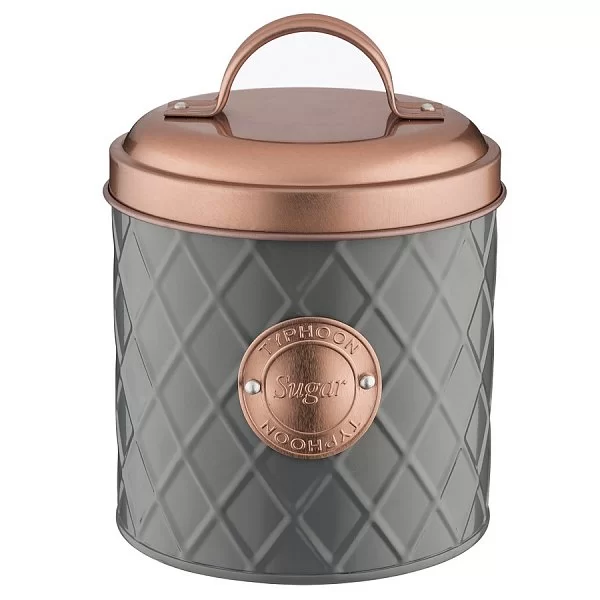 Емкость для хранения сахара Copper Lid 1 л, цвет серый + медный, материал оцинкованная сталь, Typhoon, Великобритания, 1401.657V - изобр. 7