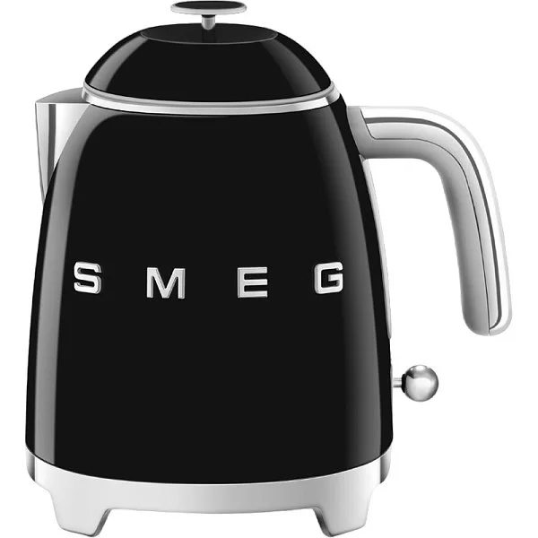 Мини чайник электрический 0,8 л, нержавеющая сталь, цвет черный, SMEG, Италия, KLF05BLEU - изобр. 7