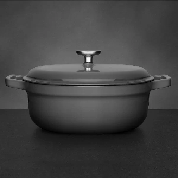Кастрюля чугунная с крышкой Gem, объем 4,1 л, диаметр 27 см, цвет серый, Berghoff, Бельгия, 2307353 - изобр. 9