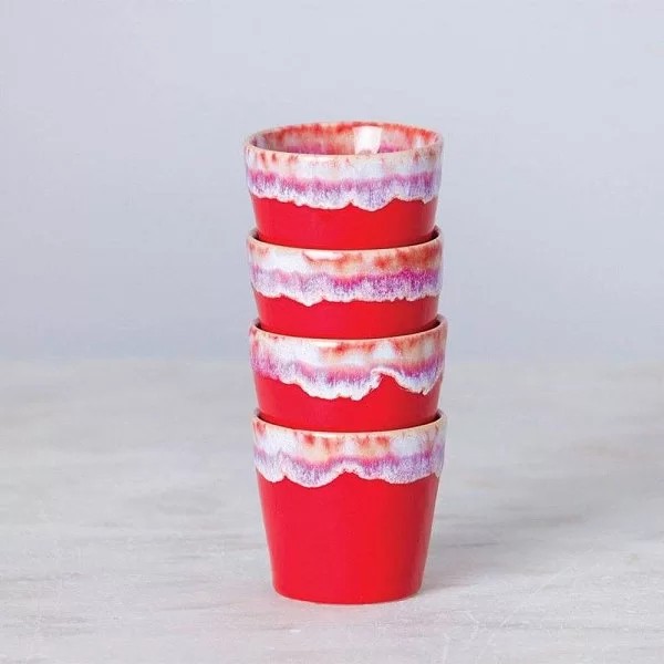 Стакан для эспрессо Grespresso 90 мл, материал керамика, цвет красный, Costa Nova, Португалия, LSC061-RED(LSC061-00918F) - изобр. 8