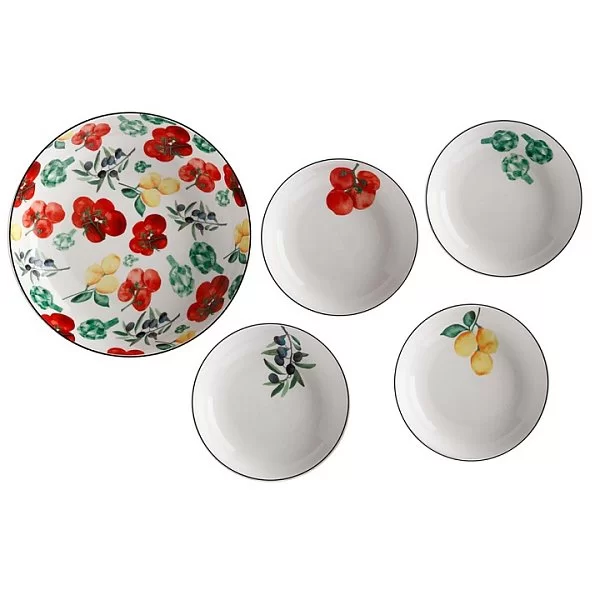 Набор для пасты &quot;Овощи&quot;, 5 предметов, фарфор, Casa Domani, Австралия, CD494-LF0003 - изобр. 7