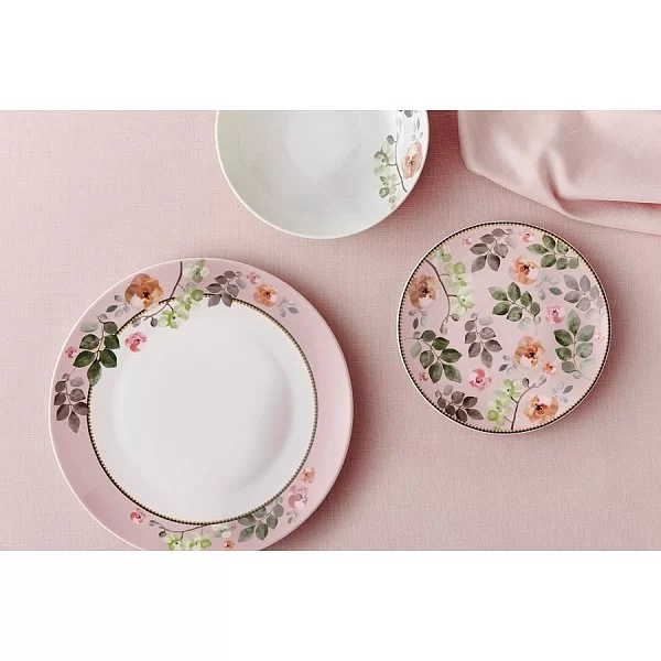 Обеденный набор Arcadia на 4 персоны, цвет розовый, 12 предметов, фарфор, Maxwell & William, Австралия, MW413-YD0034 - изобр. 13