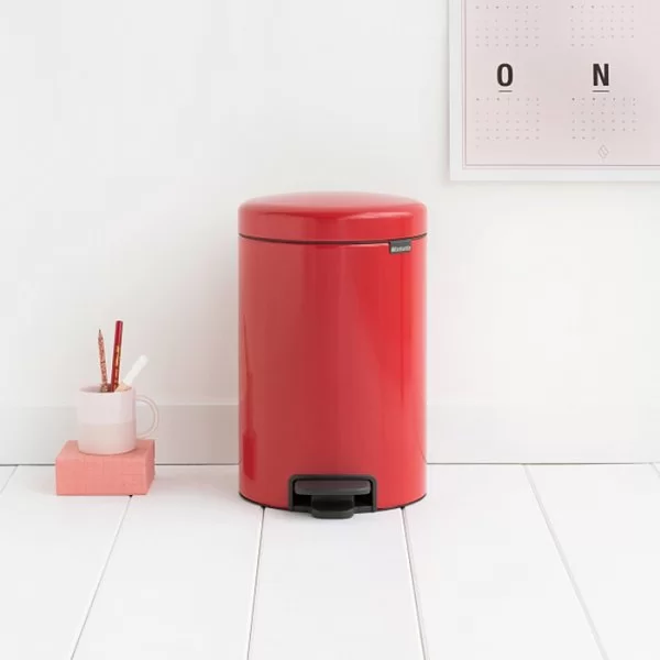 Мусорный бак с педалью NewIcon, 12л, пламенно-красный, Brabantia, 112003 - изобр. 10