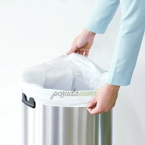 Мусорный бак Touch Bin 60л, стальной матовый, Brabantia, 484506 - изобр. 12