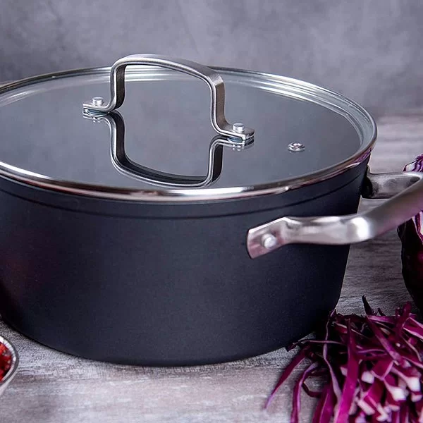 Кастрюля с крышкой Samoa 2,6 л, диаметр 20 см, кованый алюминий, цвет черный, Arcos, Испания, 716900 - изобр. 12