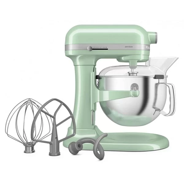 Миксер планетарный Artisan 5,6 л, цвет фисташковый, Kitchen Aid, США, 5KSM60SPXEPT - изобр. 10
