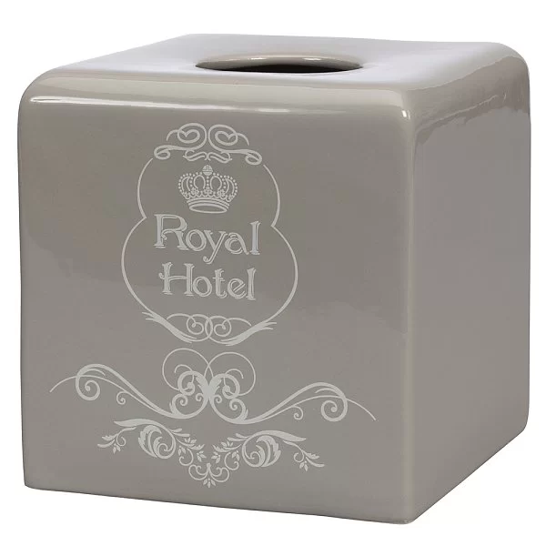 Бокс для салфеток Royal Hotel 18х18х19 см, материал керамика, Creative Bath, США, RHT58TPE - изобр. 7