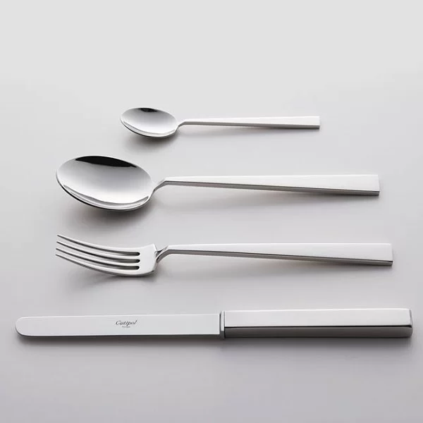 Набор столовых приборов на 6 персон Bauhaus 24 предмета, нержавеющая сталь 18/10, золото, Cutipol, 9320 - изобр. 8