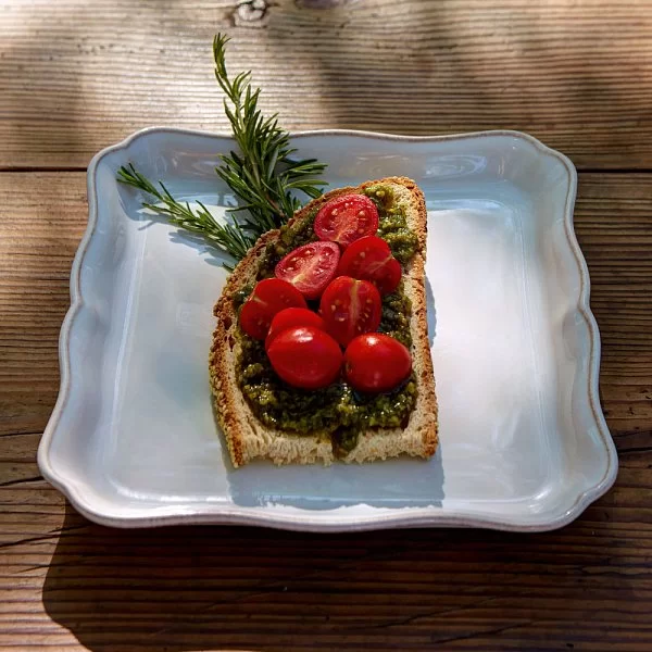 Тарелка квадратная Alentejo 21x21 см, материал керамика, цвет бирюзовый, Costa Nova, Португалия, JP211-TRQ(JP211-00201D) - изобр. 8