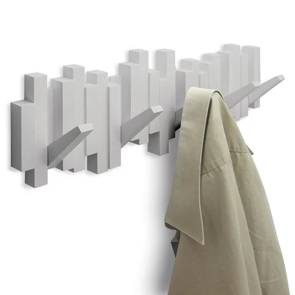 Вешалка настенная Sticks 49,5x2,5x18,4 см, материал пластик, цвет серый, Umbra, Канада, 318211-918 - изобр. 10