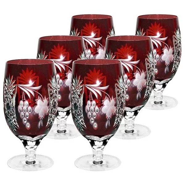 Фужер хрустальный для вина Grape 450 мл, цвет темно-бордовый, Ajka Crystal, Венгрия, 1/darkruby/64573/51380/48359 - изобр. 8