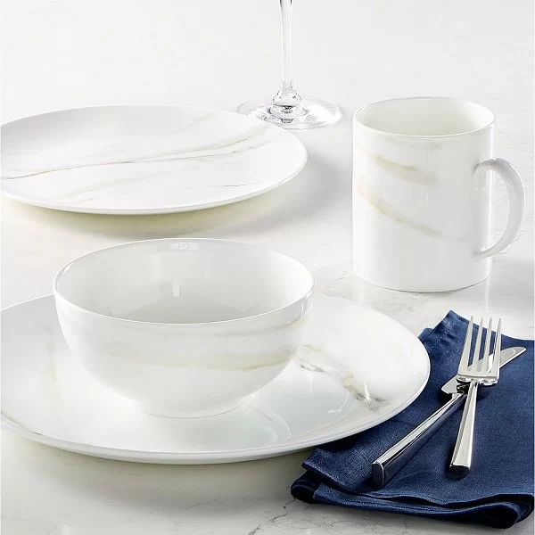 Тарелка обеденная Vera Wang Venato Imperial 27 см материал фарфор, цвет белый, Wedgwood, Великобритания, WGW-40024327 - изобр. 9