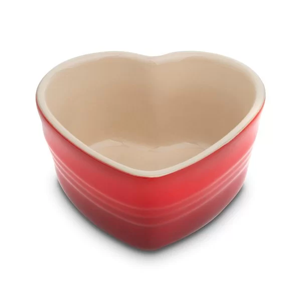 Рамекин "Сердце" 10х11 см, объем 280 мл, материал каменная керамика, цвет вишневый, Le Creuset, Франция, 91002926060000 - изобр. 7