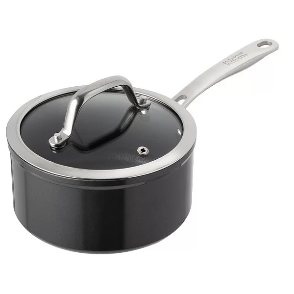Ковш с крышкой Easy Pro, объем 1,6 л, диаметр 16 см, цвет черный, алюминий, Kuhn Rikon, Швейцария, 37630 - изобр. 7