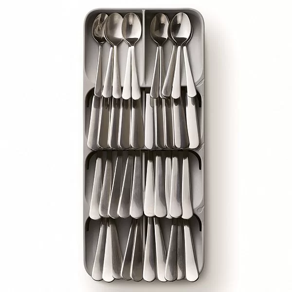 Набор из органайзера для ножей и столовых приборов DrawerStore Large, пластик + резина, цвет серый, Joseph Joseph, Великобритания, 85188 - изобр. 9