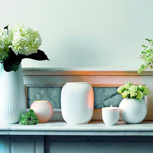 Ваза для цветов White Folia 10 см, материал костяной фарфор, Wedgwood, Великобритания, 1050839 - изобр. 8