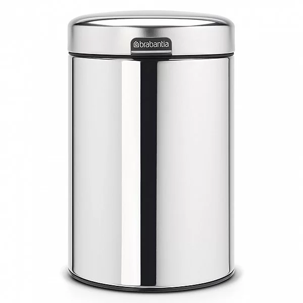 Мусорный бак настенный NewIcon, 3л, стальной, Brabantia, 115547 - изобр. 7