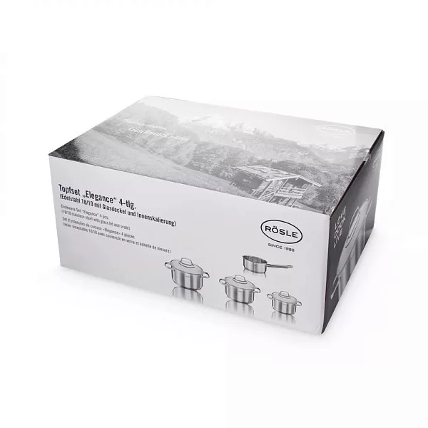 Набор посуды из 7 предметов Elegance, нержавеющая сталь, Roesle, Германия, 130149 - изобр. 16