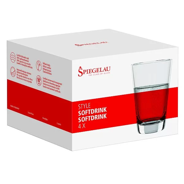 Набор стаканов для воды Style Softdrink 360 мл, 4 шт, хрустальное стекло, Spiegelau, 4670186 - изобр. 8
