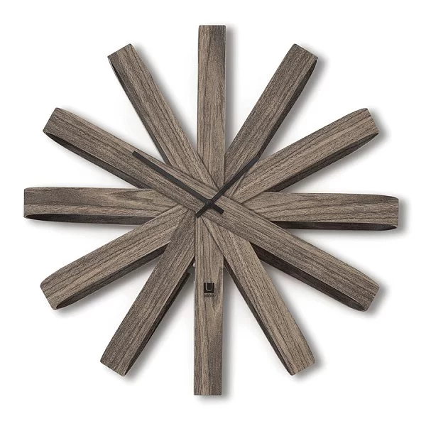 Часы настенные Ribbonwood большие материал дерево, цвет состаренный орех, Umbra, Канада, 118071-746 - изобр. 8