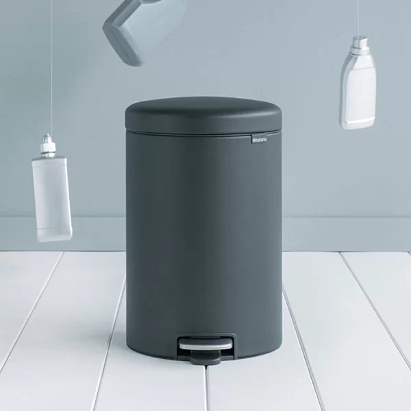 Мусорный бак с педалью NewIcon, 20л, минерально-графитовый, Brabantia, 114182 - изобр. 9