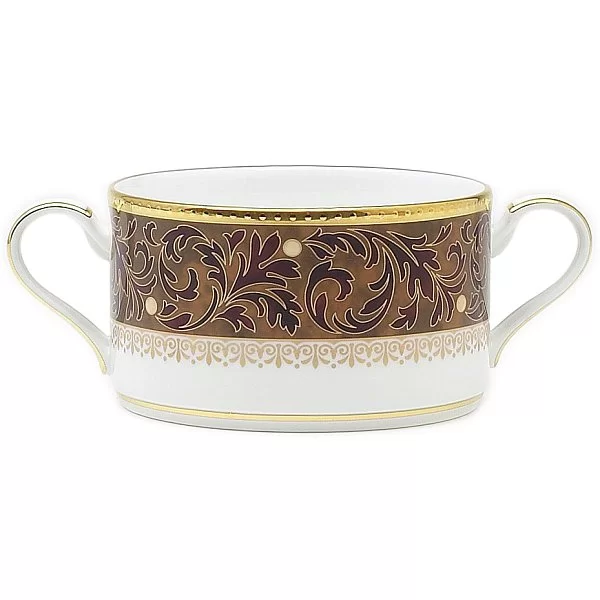 Чашка суповая "Ксавьер золотой" 210 мл, материал костяной фарфор, цвет золотой + белый, Noritake, Япония, NOR4819-410 - изобр. 7