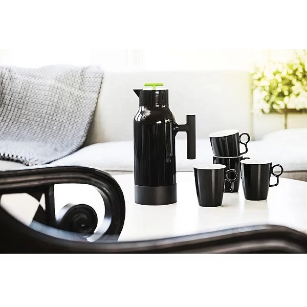 Термос для кофе Coffee and More, 1000 мл, пластик + стекло, цвет черный, SagаForm, Швеция, 5016466 - изобр. 10