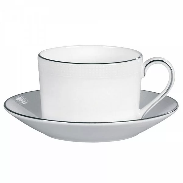 Чашка чайная Vera Wang Blanc Sur Blanc 8x8 см, 150 мл, материал фарфор, цвет белый, Wedgwood, Великобритания, 50108304603 - изобр. 8