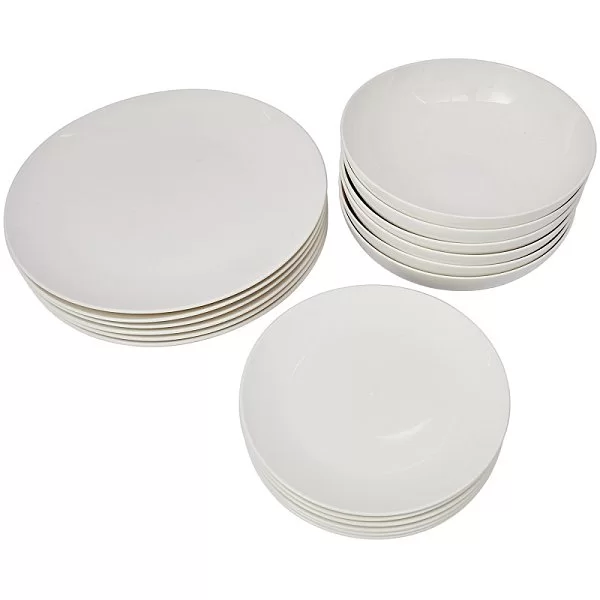 Обеденный набор &quot;Белая коллекция&quot; на 6 персон, 18 предметов, фарфор, Maxwell & Williams, MW504-FX0150 - изобр. 8