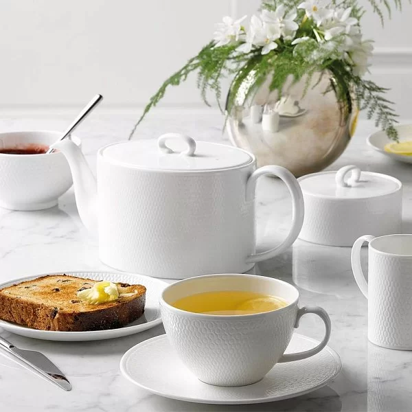 Чайная пара Gio 260 мл, материал фарфор, цвет белый, Wedgwood, Великобритания, WGW-40023843 - изобр. 9