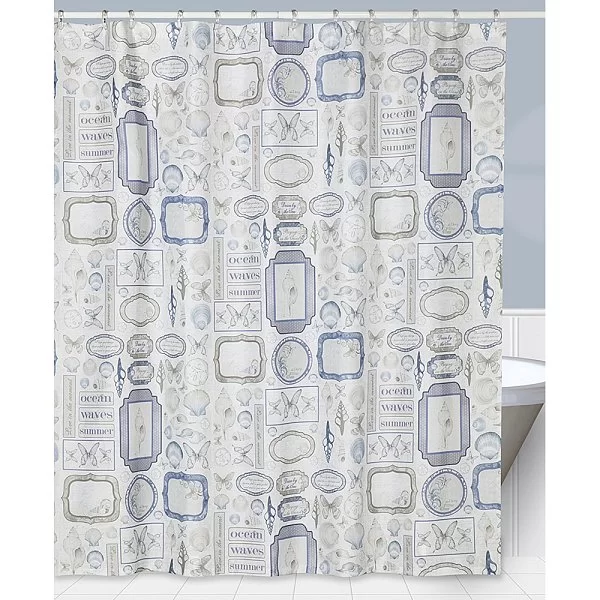 Шторка для ванной Seaside 183х183 см, материал полиэстер, Creative Bath, США, S1211MULT - изобр. 8