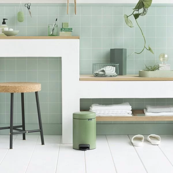 Мусорный бак с педалью NewIcon, 3л, зеленый мох, Brabantia, 113024 - изобр. 11