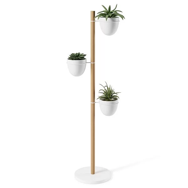 Подставка для растений Floristand 44x140 см, материал бук, цвет белый, Umbra, Канада, 1013880-668 - изобр. 9