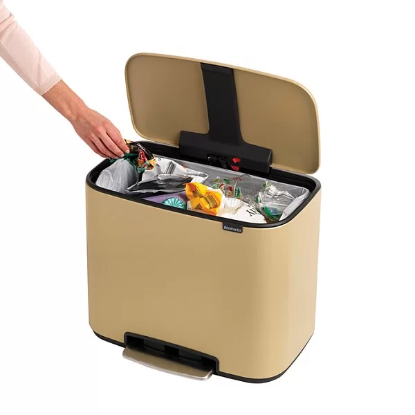 Мусорный бак c педалью Pedal Bin Bo, 36л, цвет минерально-золотой, Brabantia, 121623 - изобр. 16