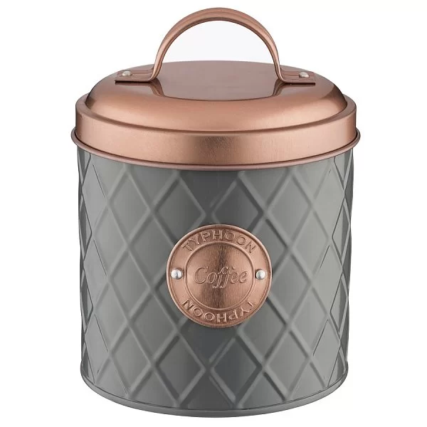 Емкость для хранения кофе Copper Lid 1 л, цвет серый + медный, материал оцинкованная сталь, Typhoon, Великобритания, 1401.656V - изобр. 7