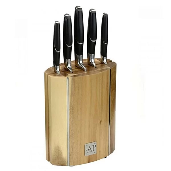 Набор из 5 ножей "Кухня" на деревянной подставке, нержавеющаясталь, Arthur Price, Великобритания, APZAPK7005 - изобр. 7
