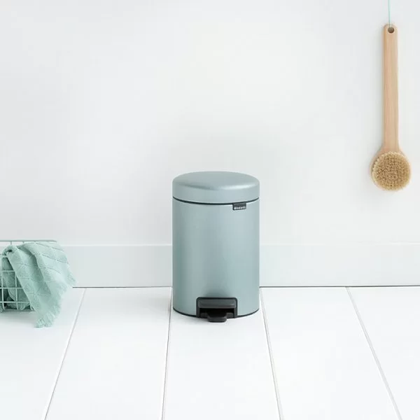 Мусорный бак с педалью NewIcon, 3л, мятный металлик, Brabantia, 113345 - изобр. 10