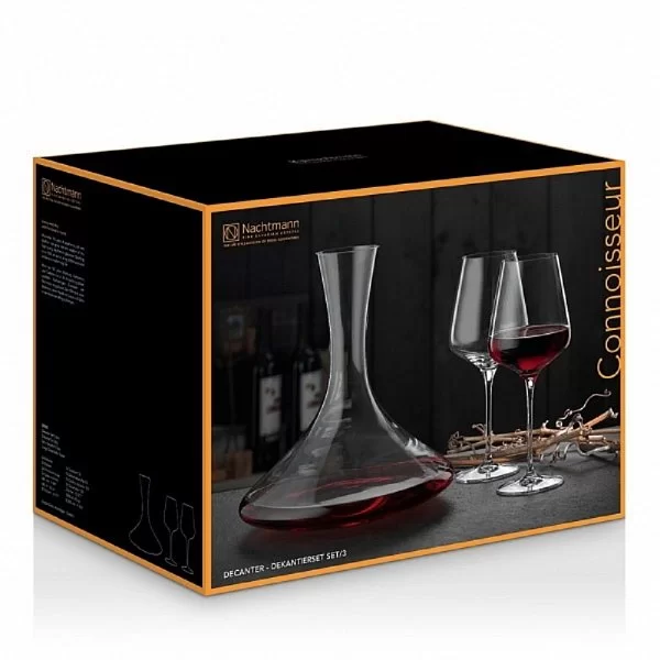 Набор: декантер и 2 бокала для красного вина Vinova Connoisseur хрусталь, 3 предмета, Nachtmann, 101200 - изобр. 8