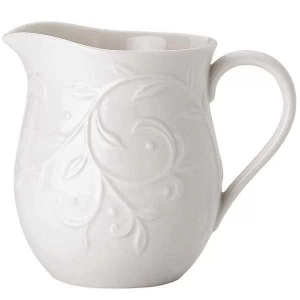 Молочник "Чистый опал рельеф", объем 420 мл, цвет белый, фарфор, Lenox, США, LEN806660 - изобр. 7