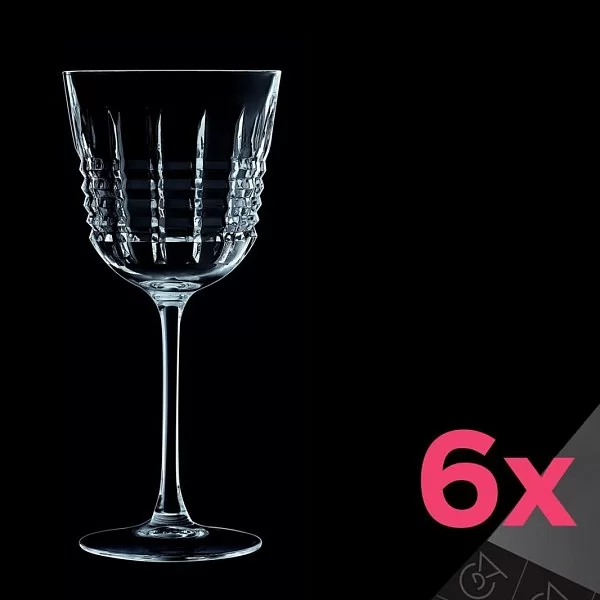 Набор из 6 хрустальных фужеров Rendez-vous для белого вина 250 мл, Cristal d’Arques, Франция, Q4341 - изобр. 8