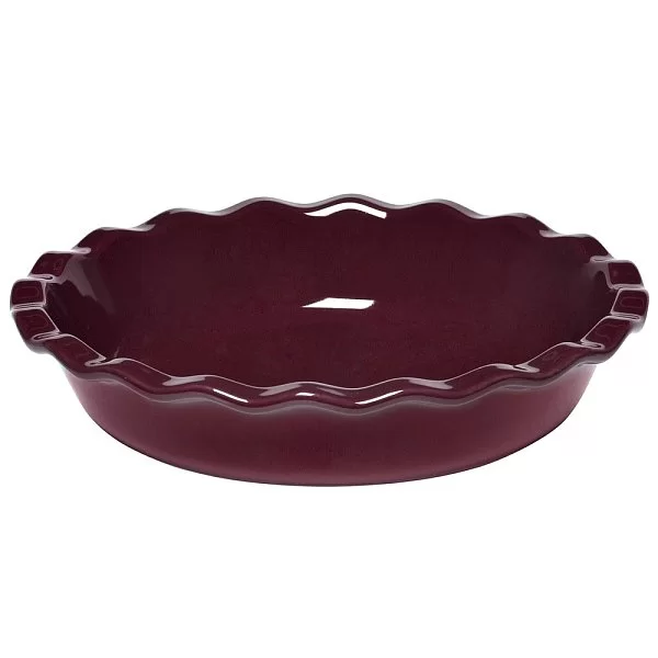 Форма для пирога круглая 26 см, материал керамика, цвет инжир, Emile Henry, Франция, 376131 - изобр. 7