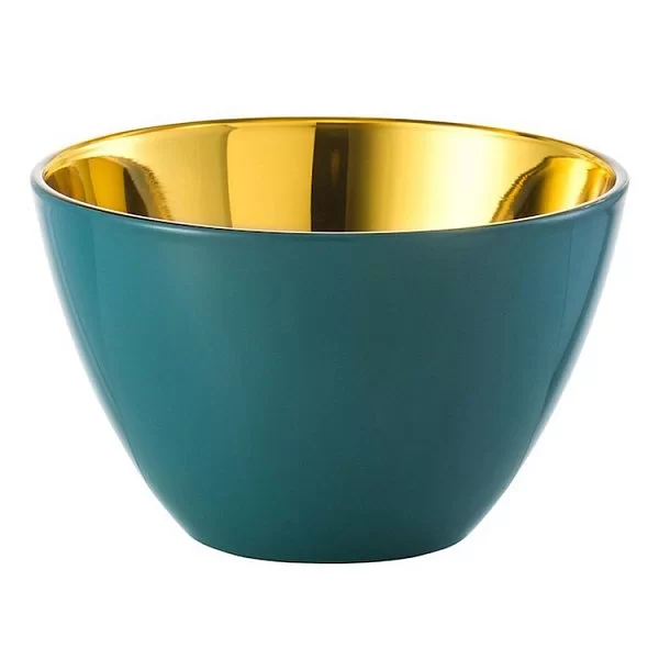 Чаша Kala 12x7,5 см, хрусталь, цвет бирюзовый + золото, Eisch, Германия, 75554512 - изобр. 7